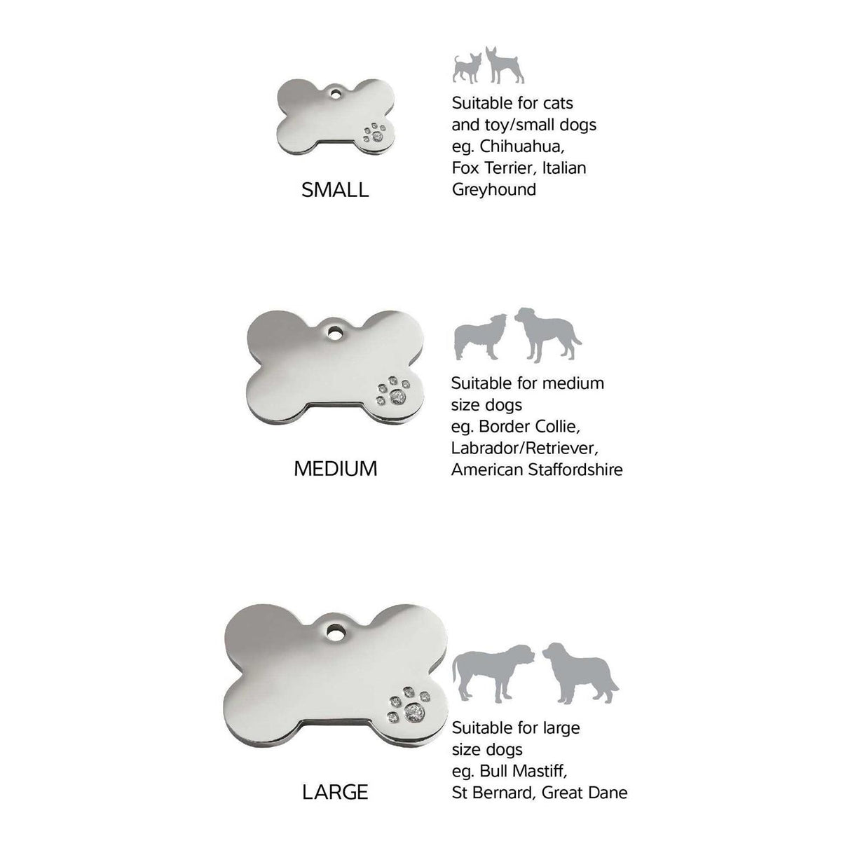 Pet ID Tag Bone I700