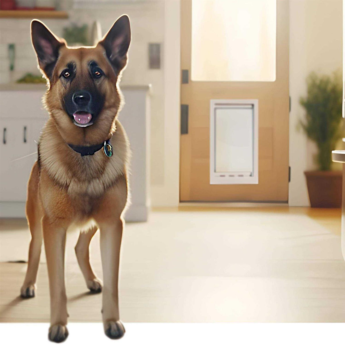 White Aluminum Pet Door P814361