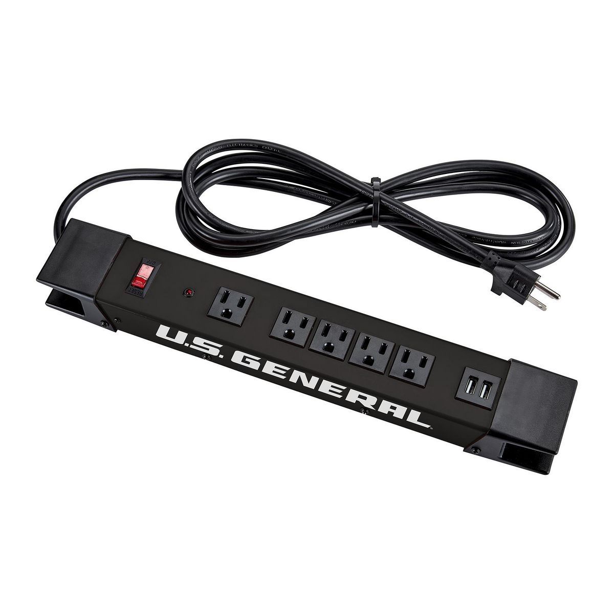 5-Outlet Magnetic Power Strip with 2 USB Ports N6813