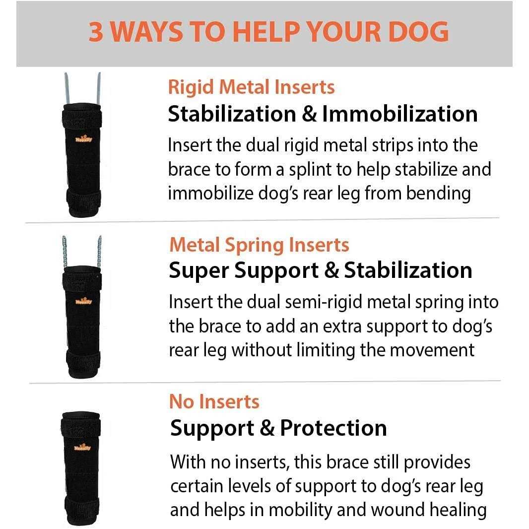3-in-1 Dog Rear Leg Support Splint Braces R653127