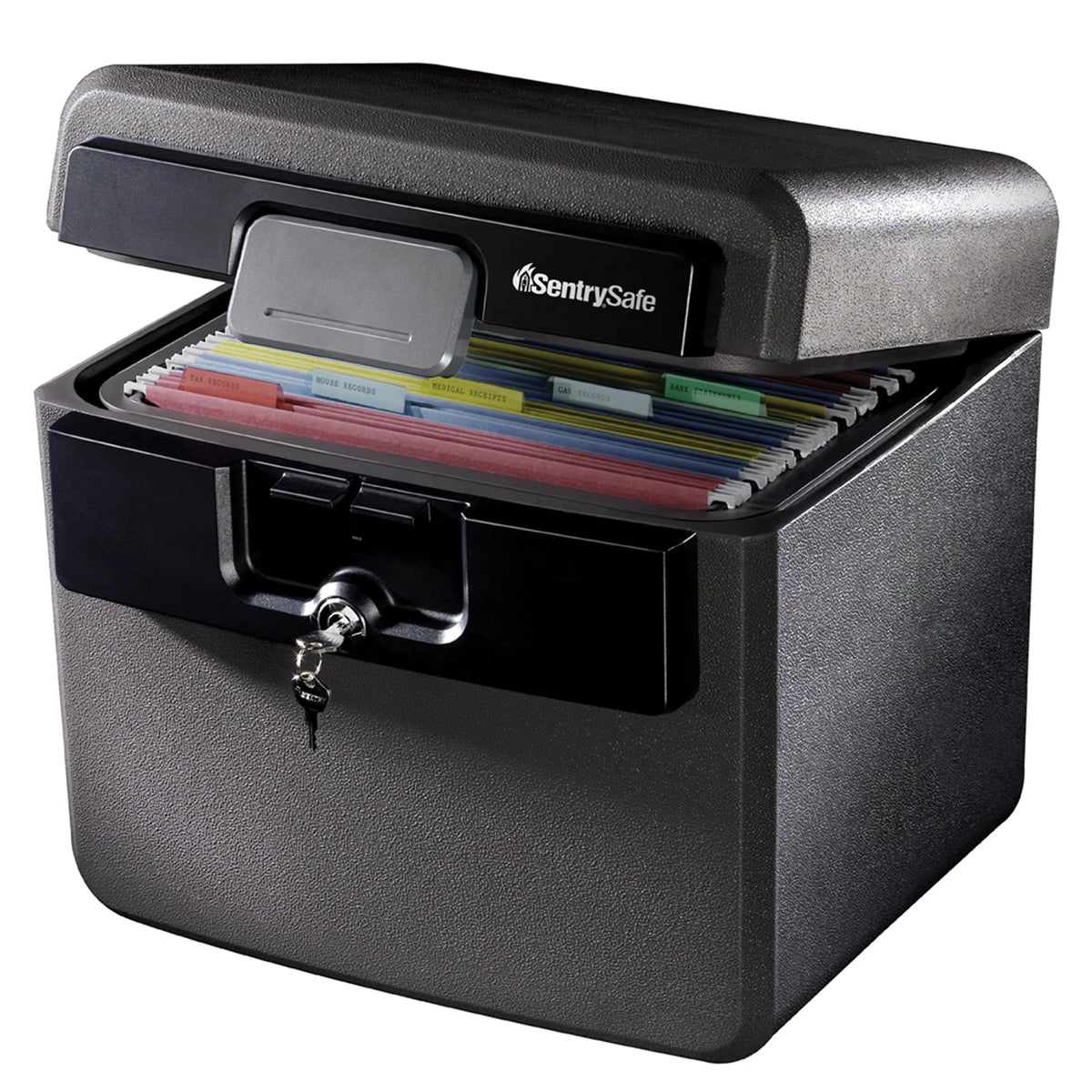 Fire-Resistant Water-Resistant Key Lock Safe Box 0.65 cu. ft. N154