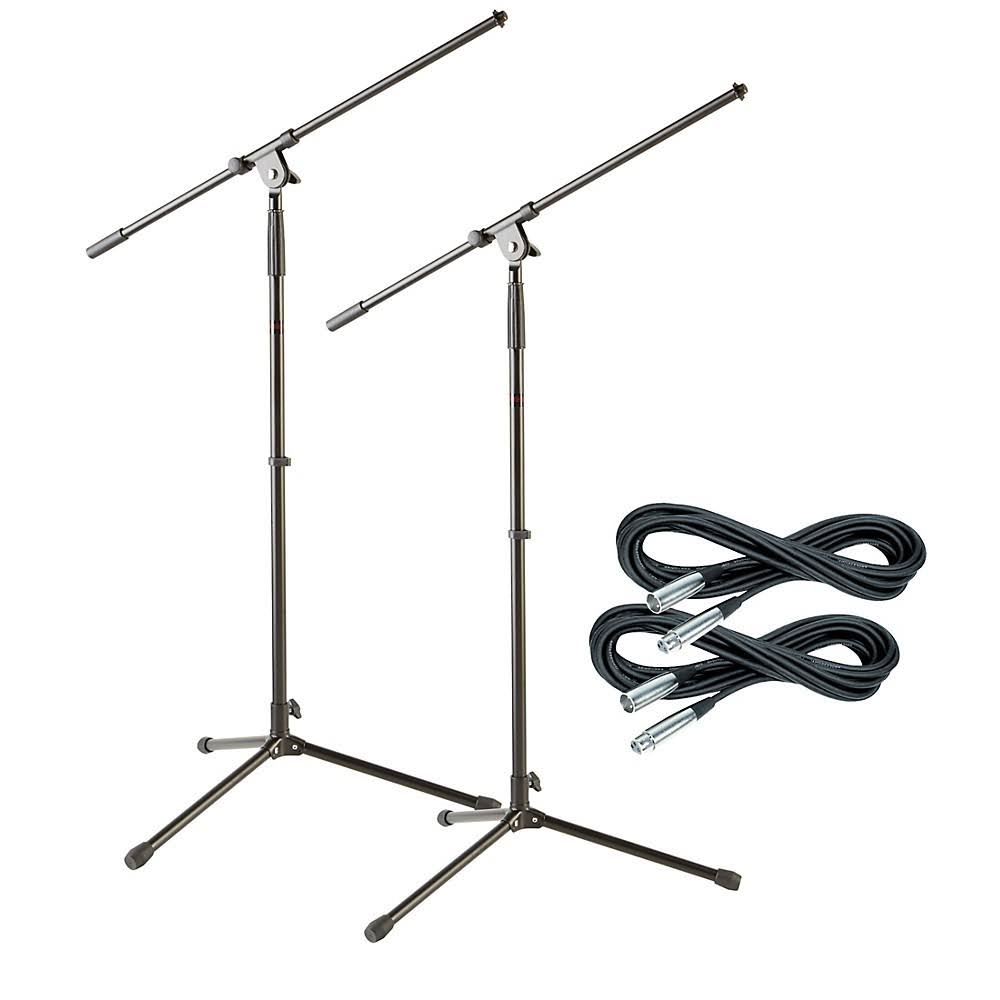 Tripod Mic Stand with 20 Foot Mic Cable 2 Pack H694393