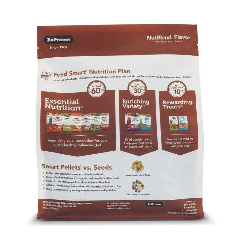 2 lbs Natural Nut Flavor Bird Food T411