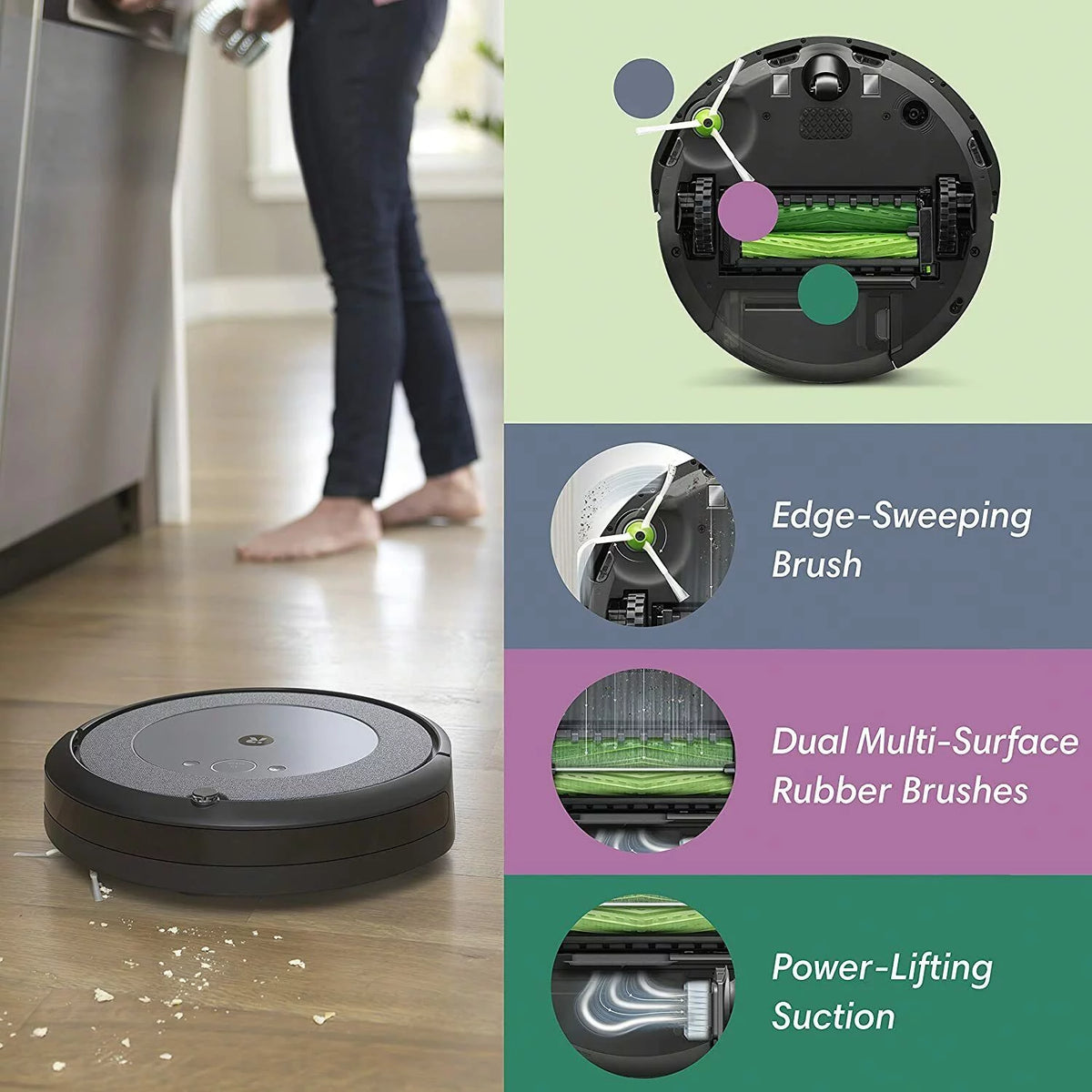 Restored iRobot Roomba i3 Vacuum Cleaning Robot E27095