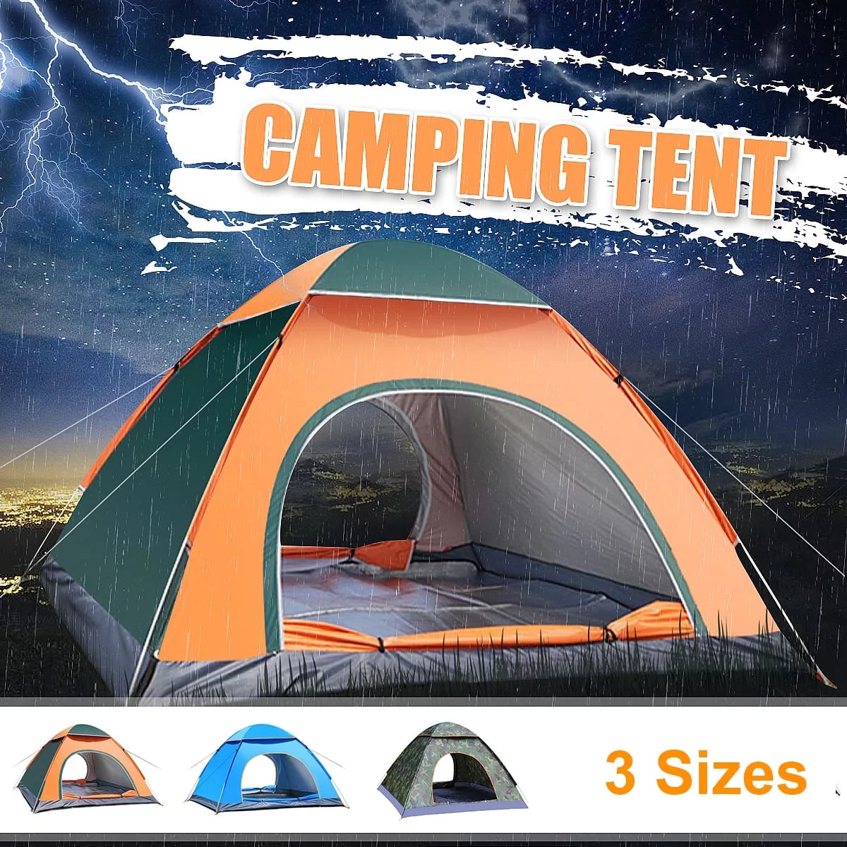 1-2 Person Rainproof Camping Tent D96879