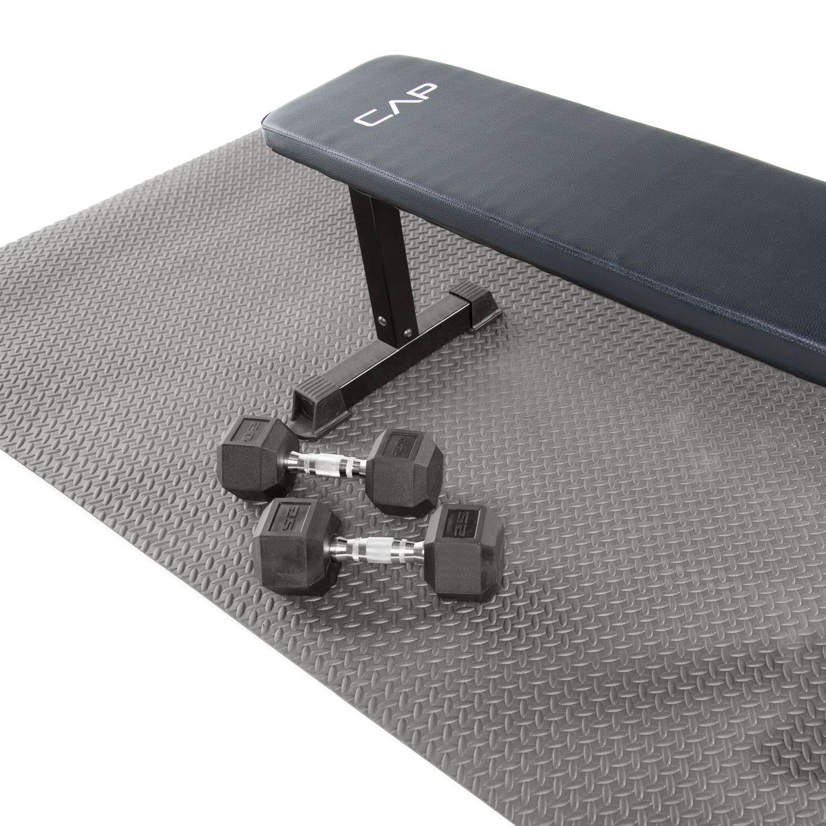 Black 7mm EVA Foam Exercise Mat P50274