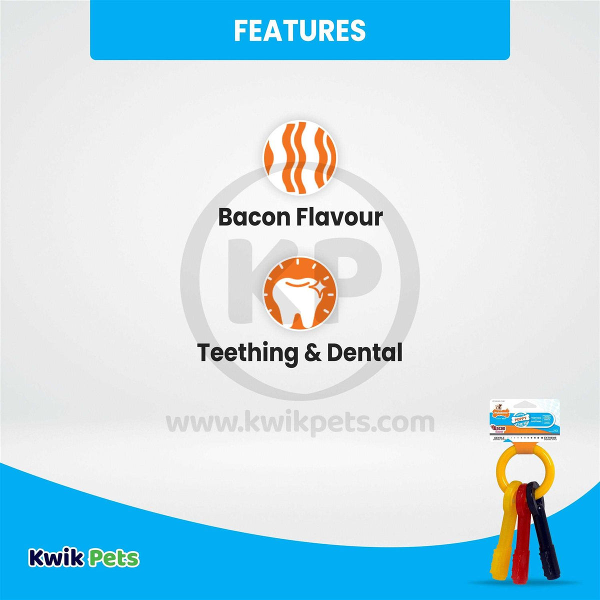 Puppy Chew Teething Keys D736658