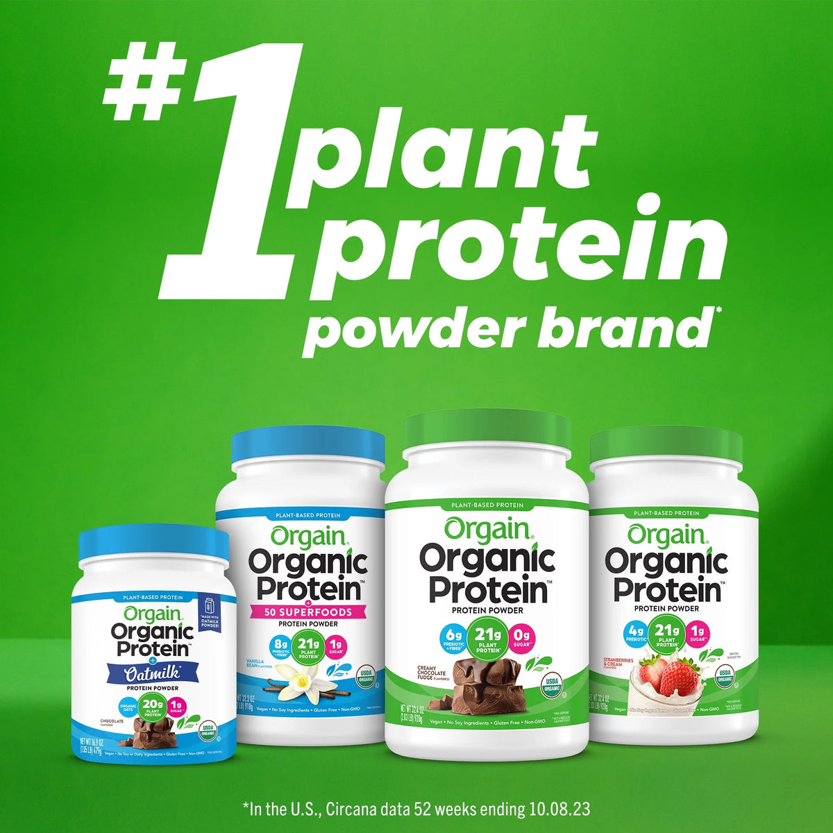 Organic Vegan 21g Protein Powder Chocolate Peanut Butter 1.02lb U33432
