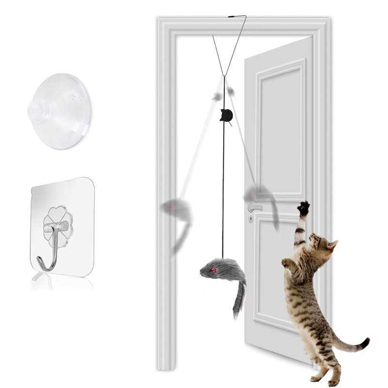 Hanging Door Cat Mouse Toys D711780