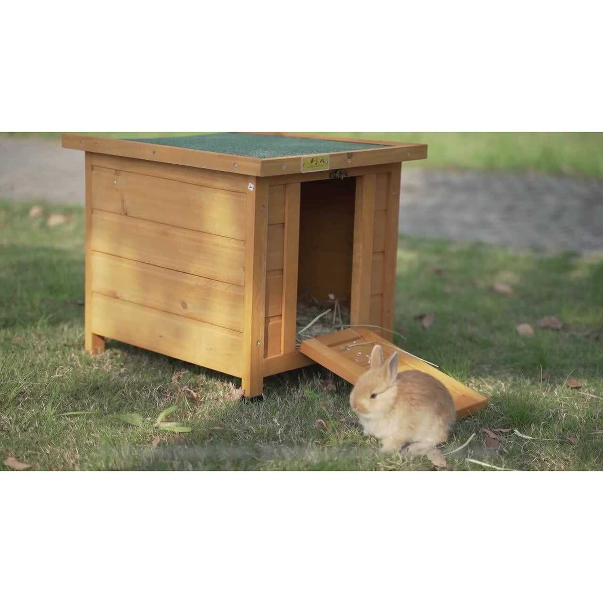 24′′L Waterproof Wooden Outdoor Rabbit Enclosure R4819