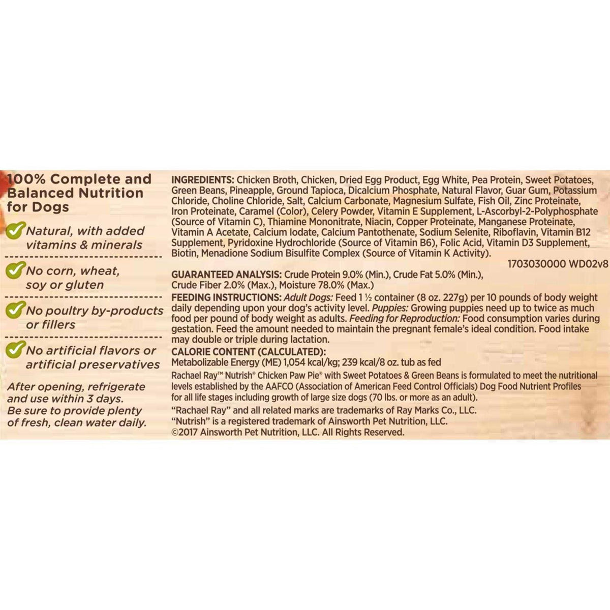 Grain Free Chicken Wet Dog Food F29847