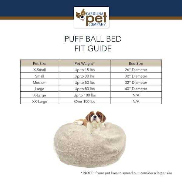 Sherpa Puff Ball Bed V838448