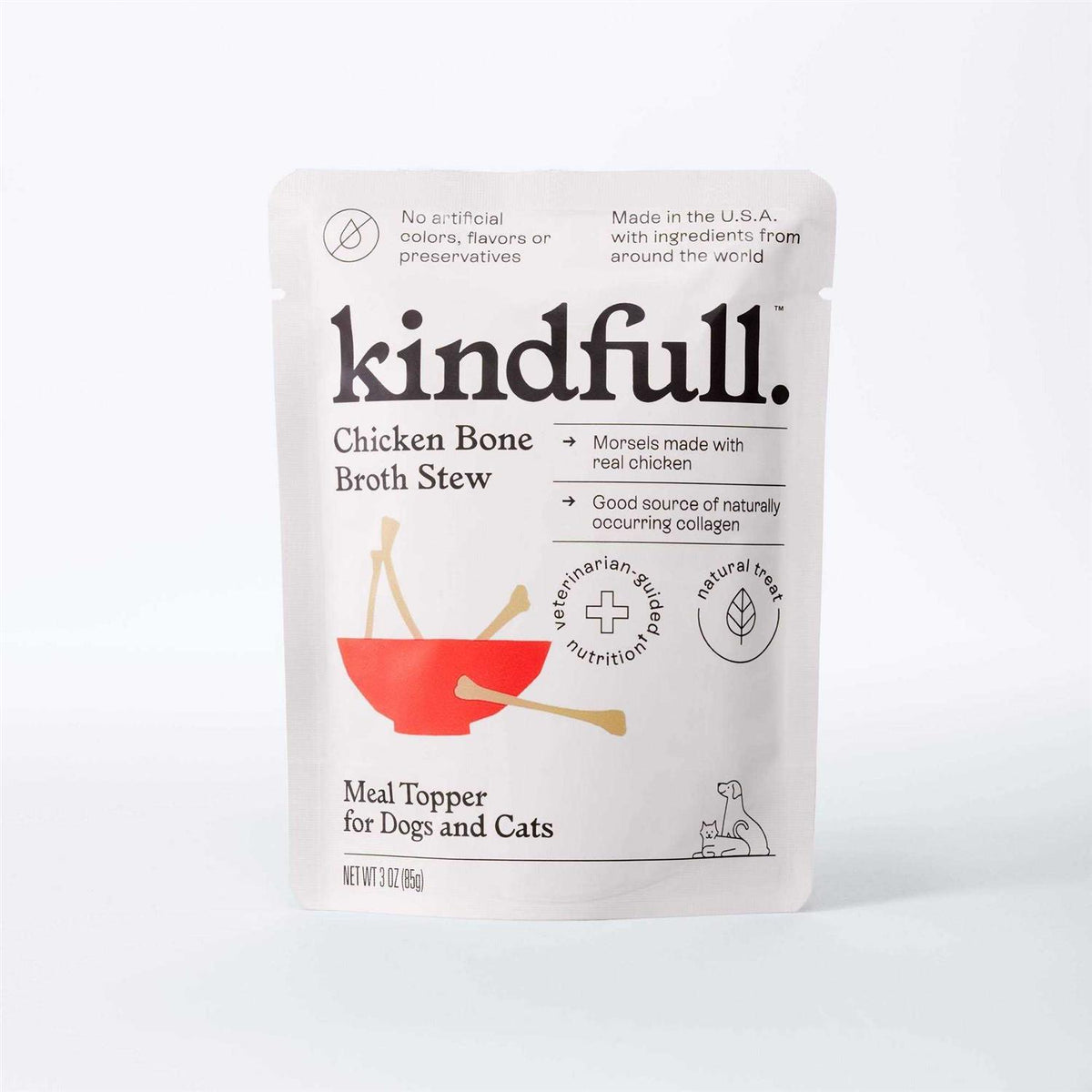 Chicken Bone Broth Wet Meal Topper for Dog and Cat Food O81127