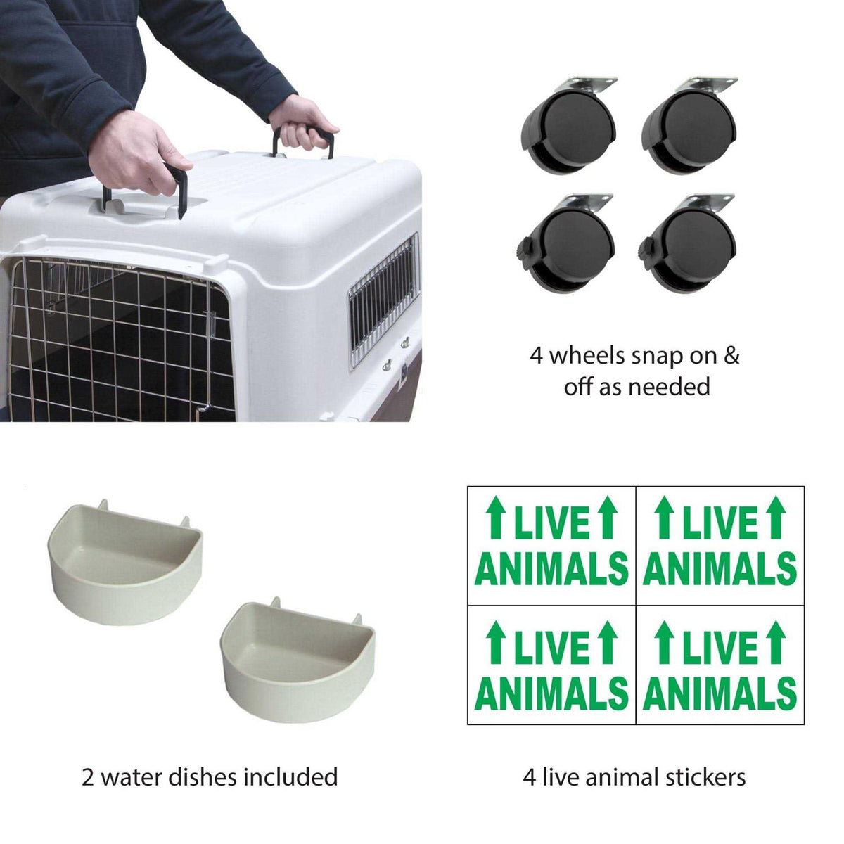 Plastic Dog Crate W39348