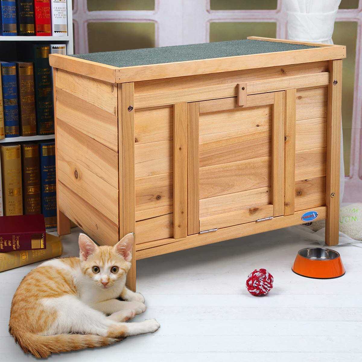 24′′L Waterproof Wooden Outdoor Rabbit Enclosure R4819