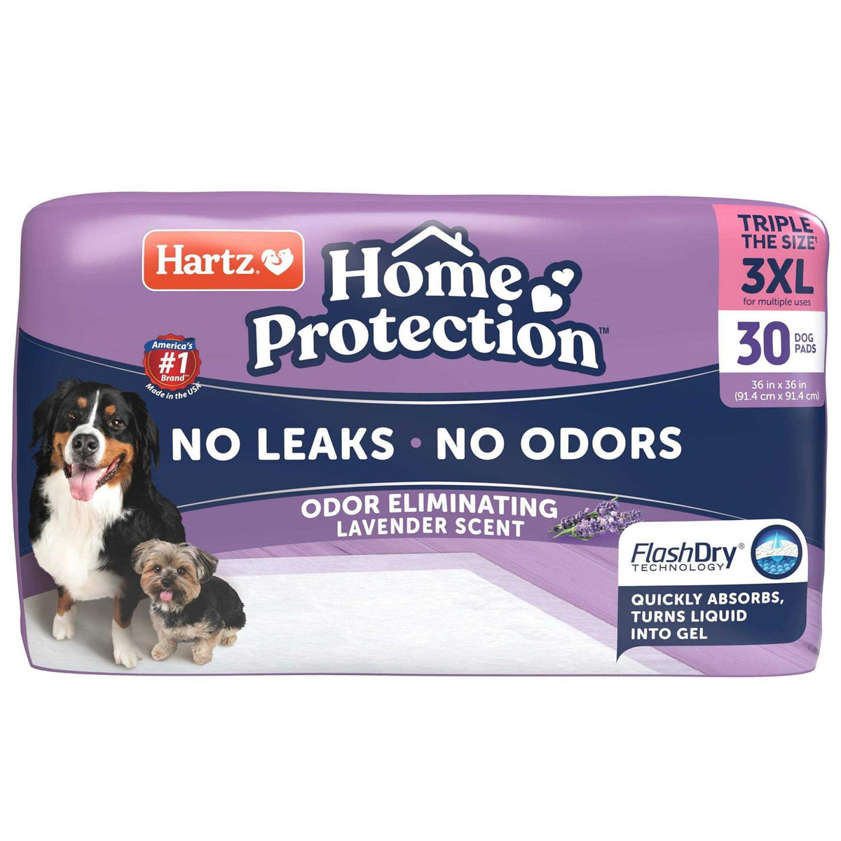 Lavender Scent Odor Eliminating Dog Pads Y742