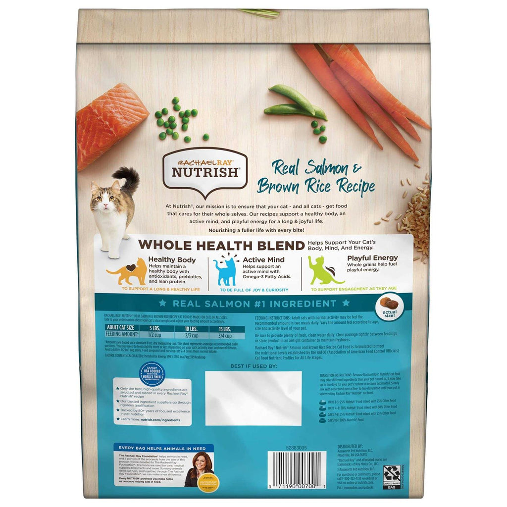 Salmon Brown Rice Recipe Dry Cat Food H63872