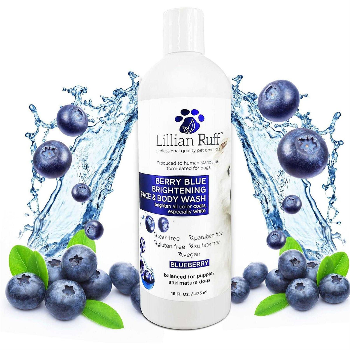 Berry Blue Brightening Face and Body Wash for Dogs and Cats Y3129