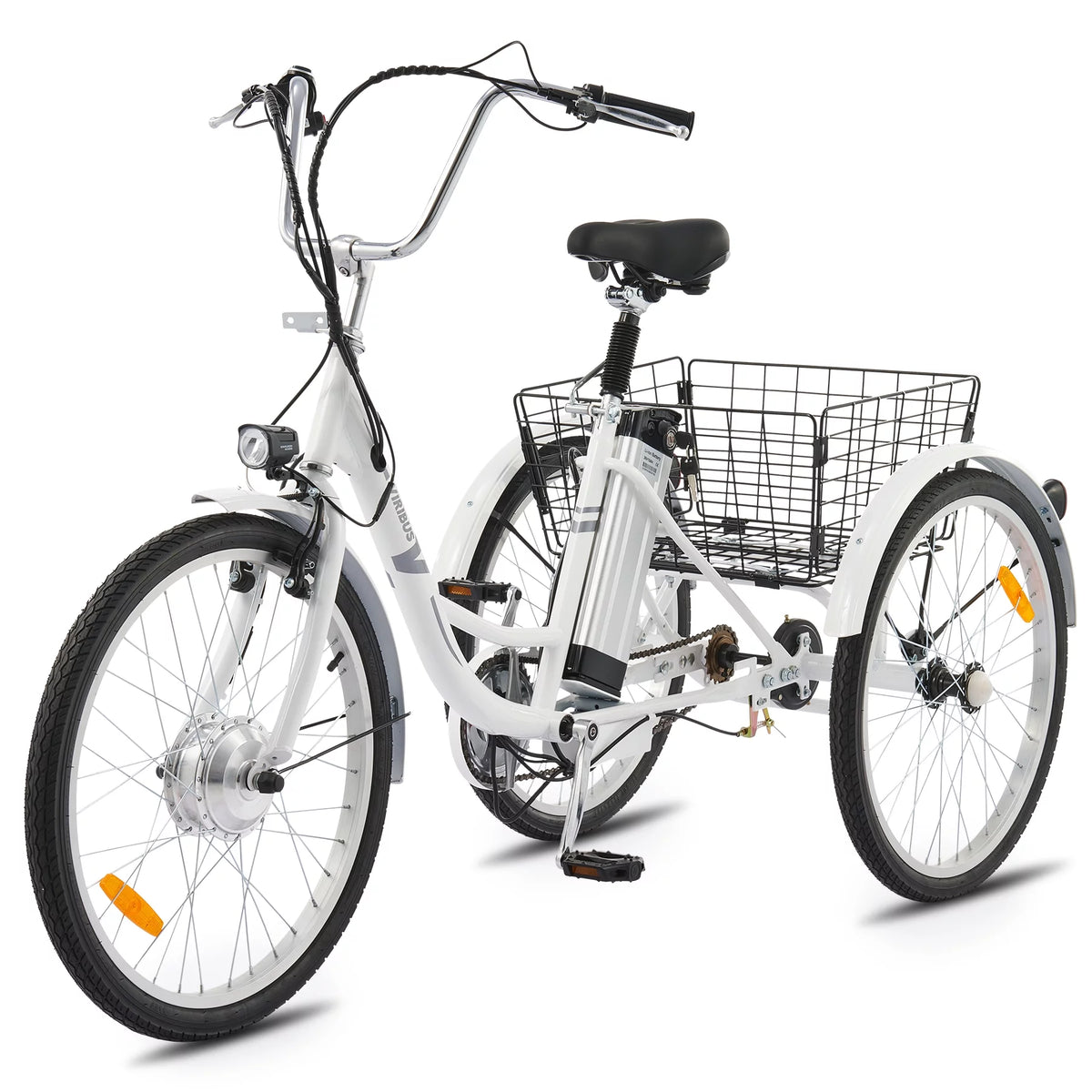 Electric Tricycle for Adults 3 Wheel 250W White O908