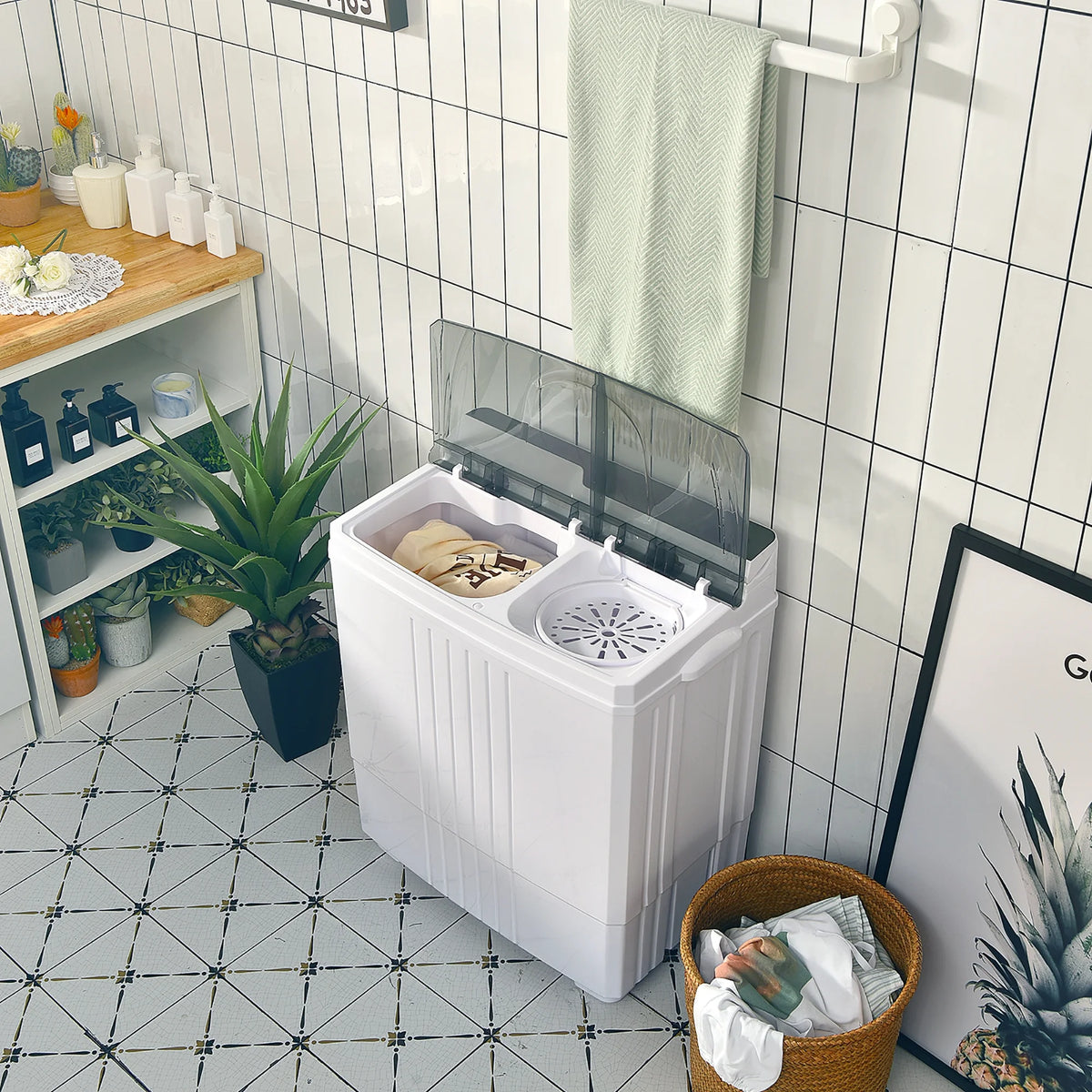 Portable Compact Mini Twin Tub Washing Machine S870