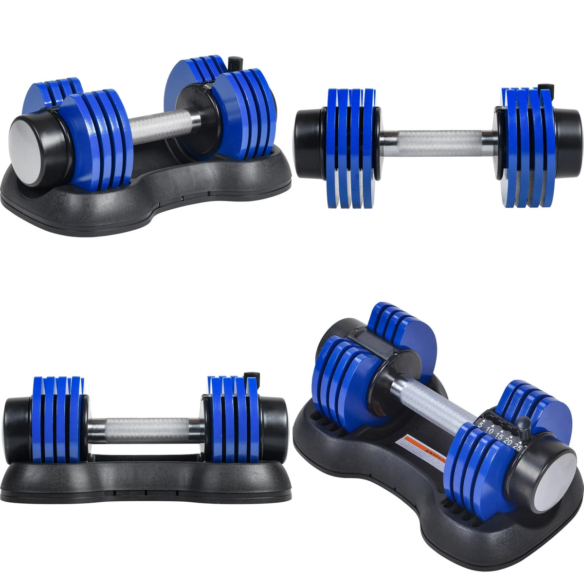Adjustable Dumbbell 25 lbs with Weight Plate T361