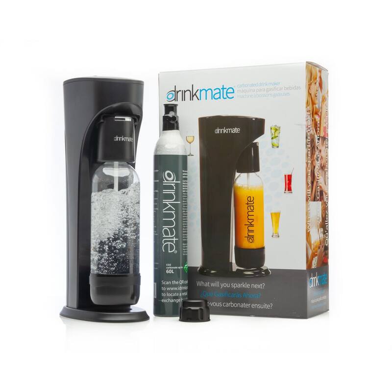 Matte Black Sparkling Water and Soda Maker Machine U2206