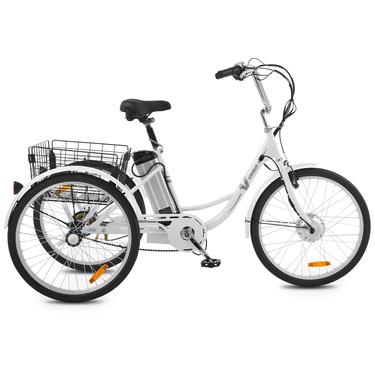Electric Tricycle for Adults 3 Wheel 250W White O908