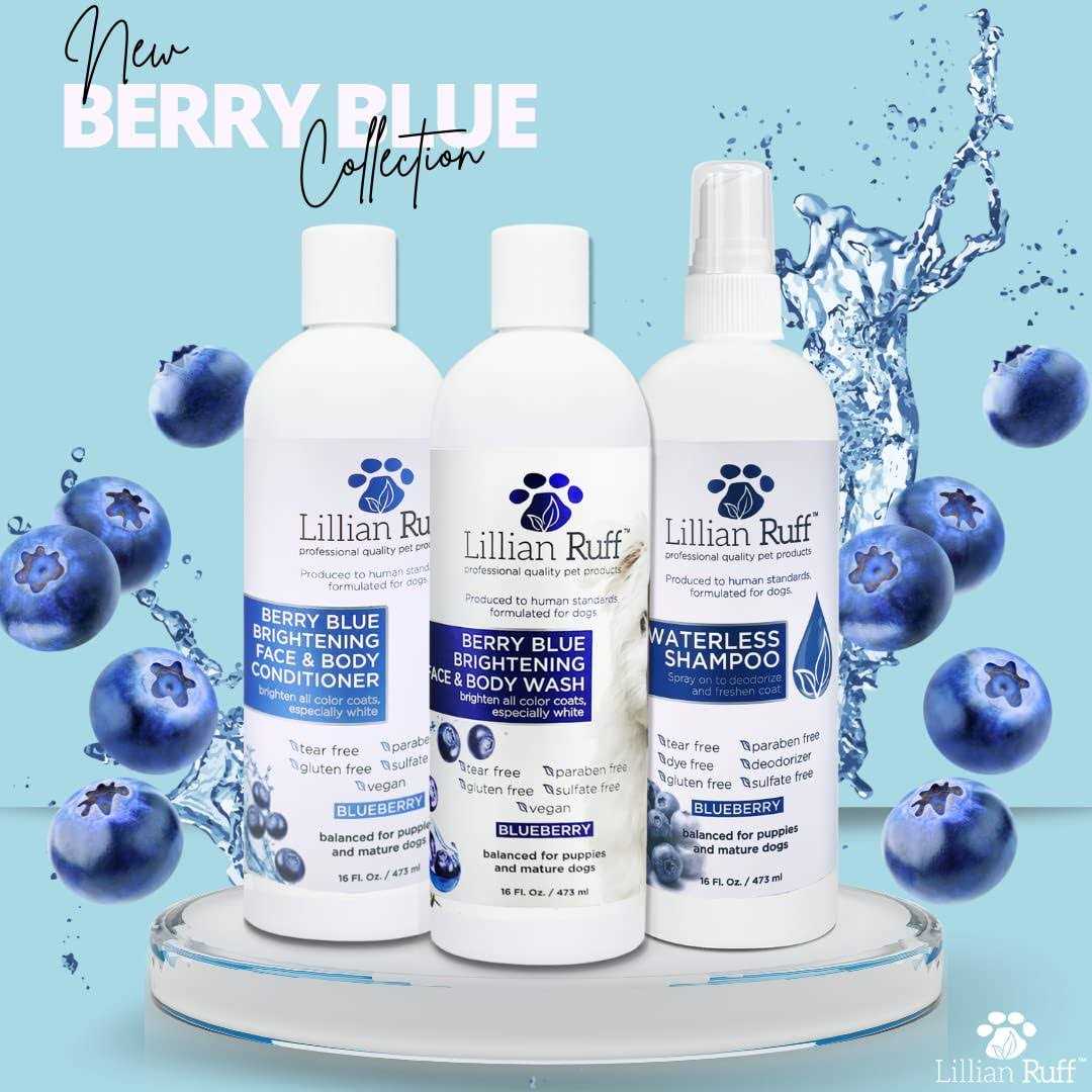 Berry Blue Brightening Face and Body Wash for Dogs and Cats Y3129